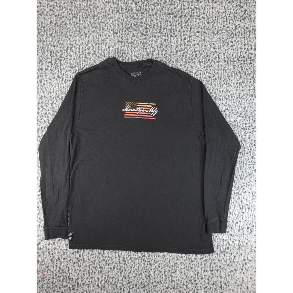 Howitzer Long Sleeve T-Shirt Mens L Black Good Don't Tread On Freedom Graphic